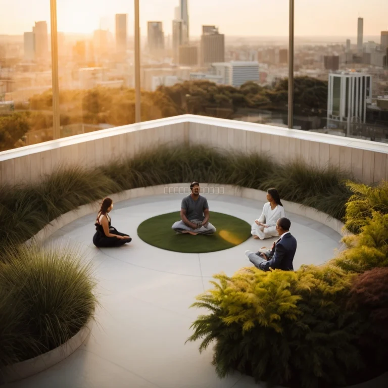 Group meditation workshop at Swiss National Museum